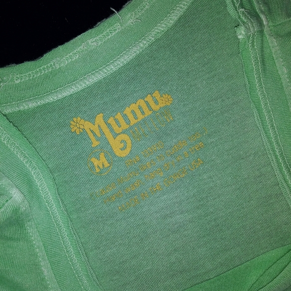 Show Me Your MuMu Distressed Knotted Tank MUSIC MARGS MUMU Size Medium - Picture 2 of 9